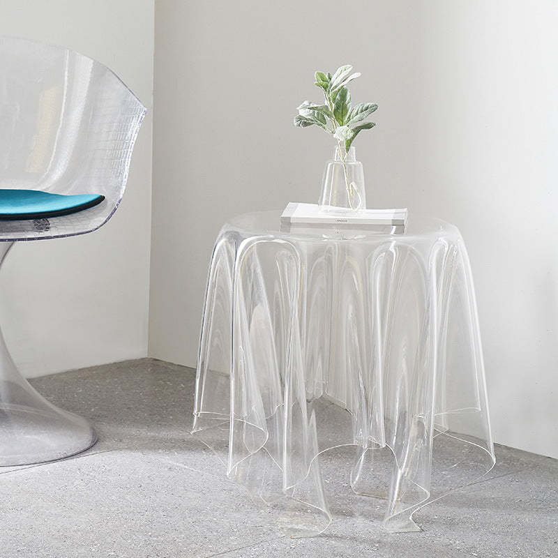 Scandinavian Round Tablecloth Acrylic End Table