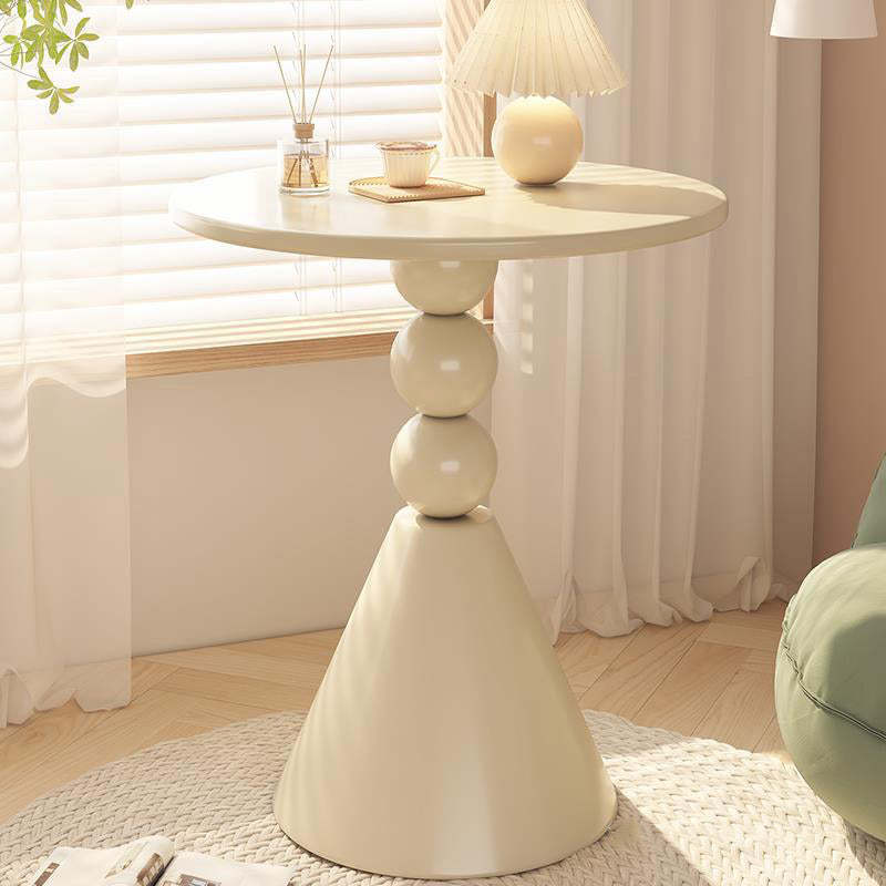 Nordic Orb Cone Iron Rock Slab Coffee Table