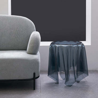Scandinavian Round Tablecloth Acrylic End Table