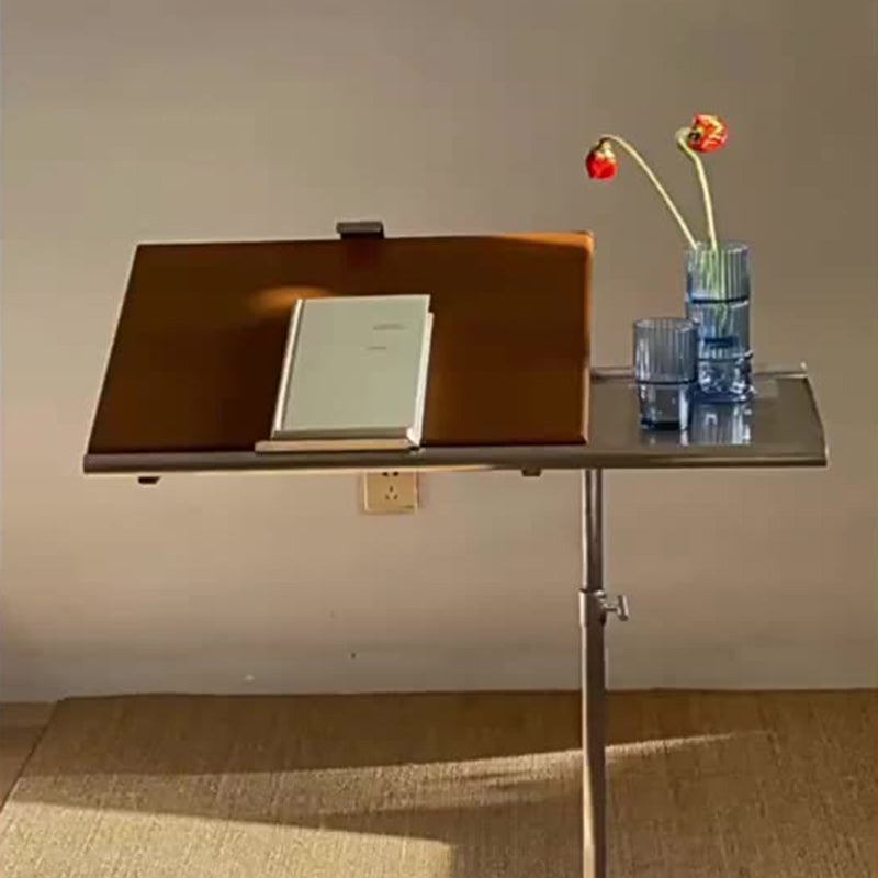 Nordic Wood Steel Liftable Side Table