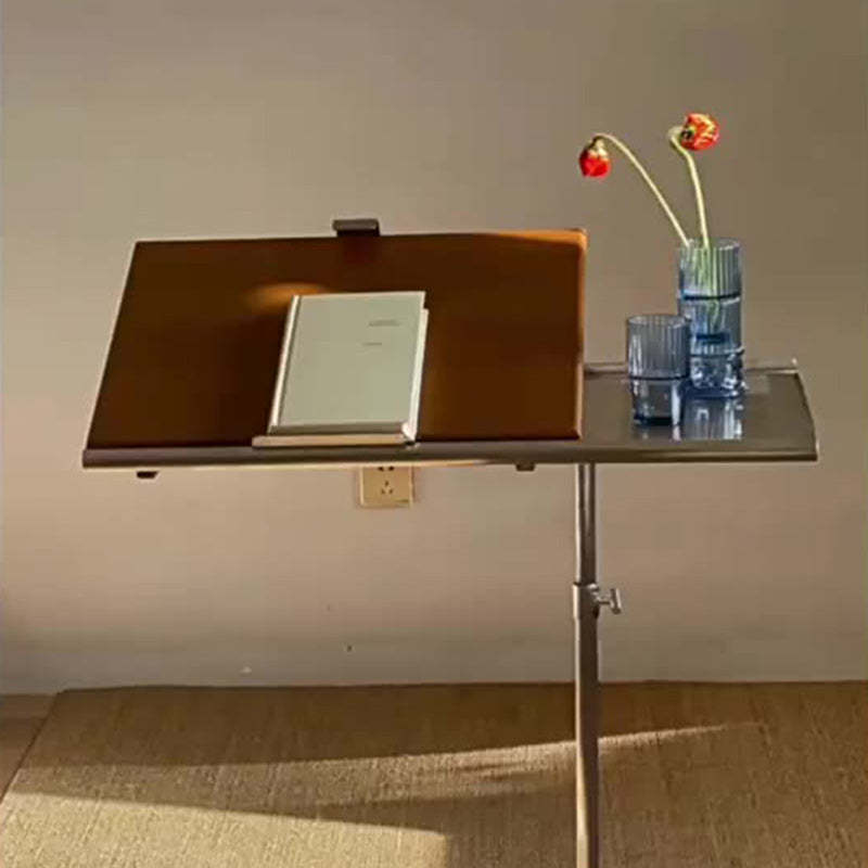 Nordic Wood Steel Liftable Side Table