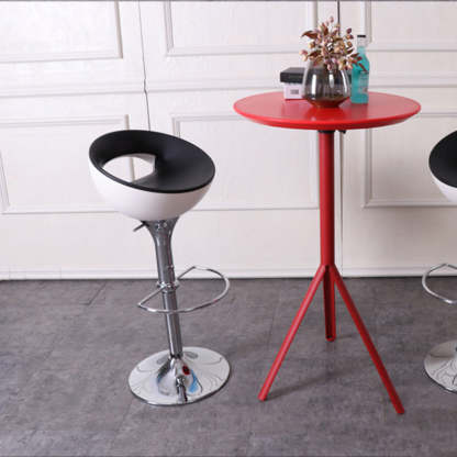 Modern Round Iron Swivel Bar Stool
