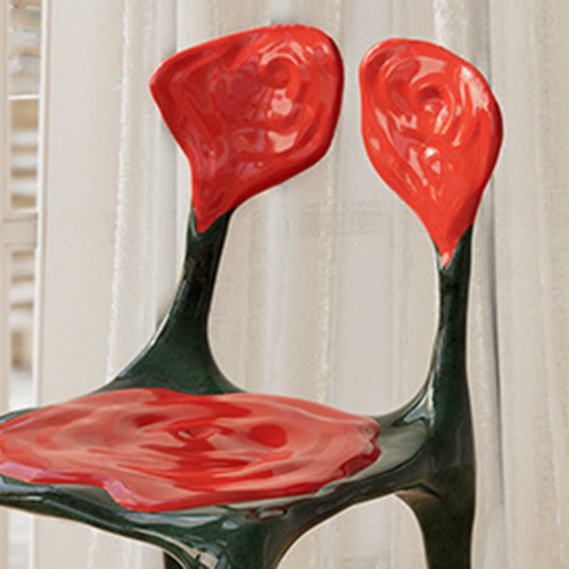 Art Deco Rose FRP Dining Chair