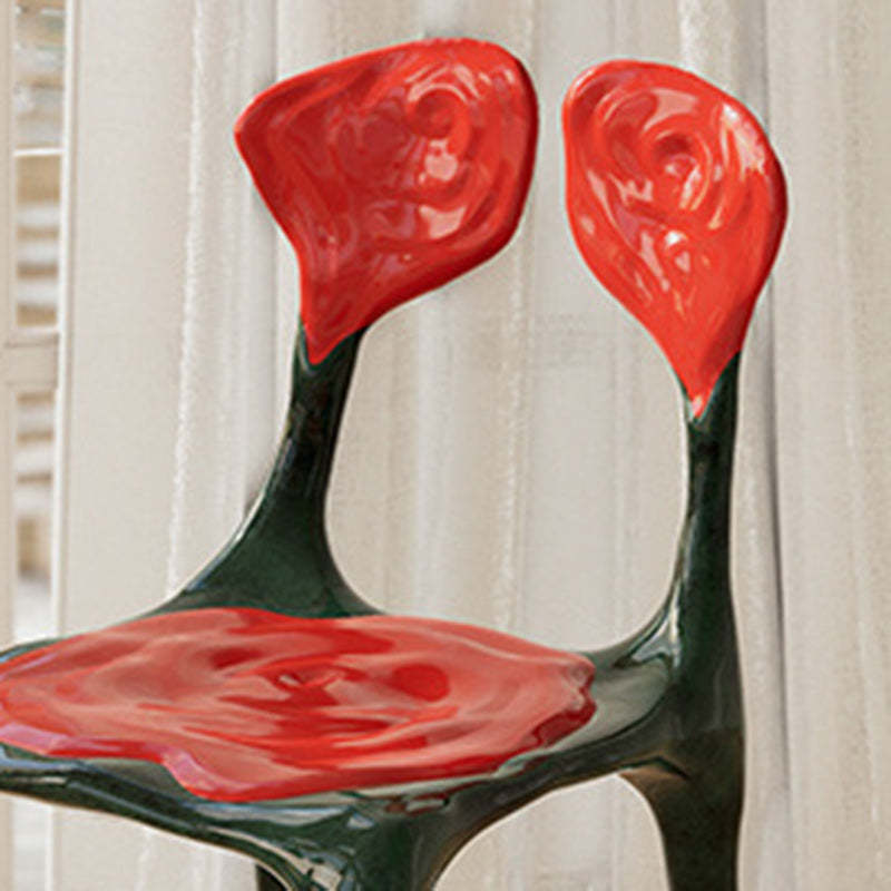 Art Deco Rose FRP Dining Chair