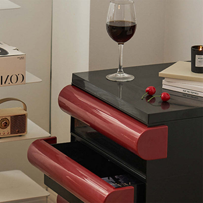 Scandinavian Cubic Movable Nightstand 2/3/4-Drawer — 3 / Other Color Please Contact