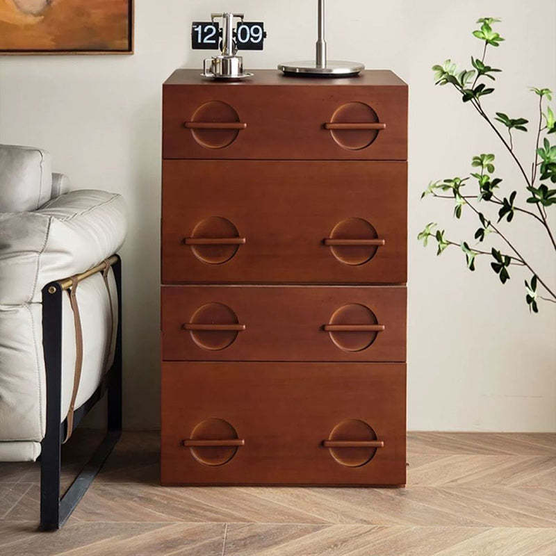 Nordic Solid Wood 2-Drawer Nightstand