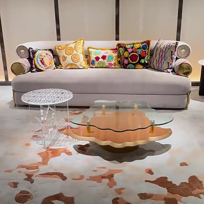 Modern Luxury Round Acrylic End Table