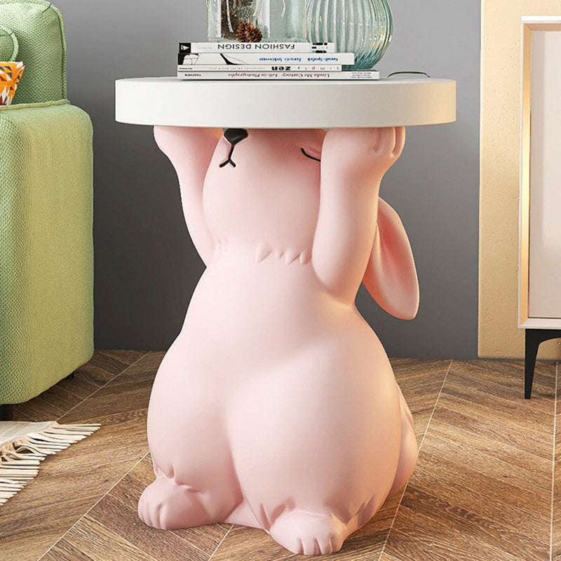 Modern Art Deco Rabbit Elephant Bear Resin End Table