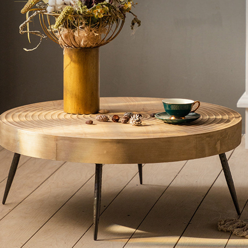 Japanese Round Metal Coffee Table — Small