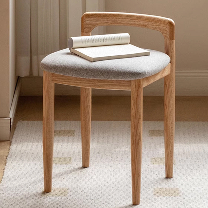 Japanese Oak Vanity Stool