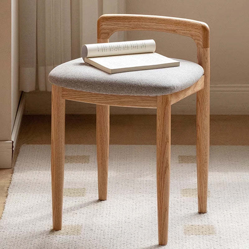 Japanese Oak Vanity Stool