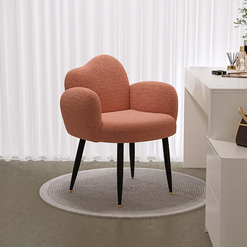 Cloud Nylon Steel Vanity Stool — Without Swivel / White