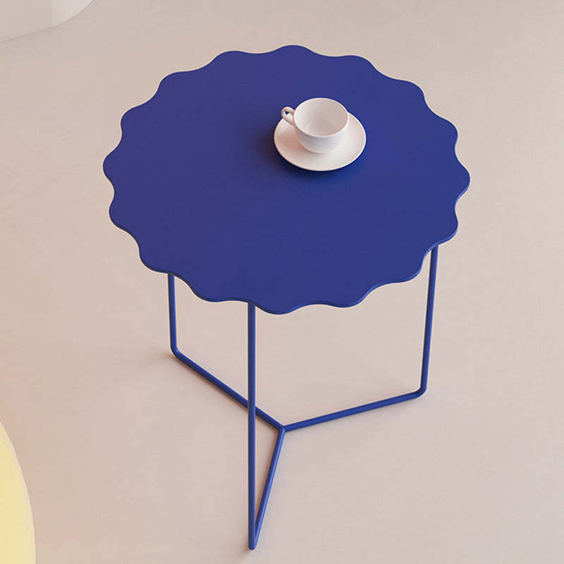 Minimalist Round Iron End Table
