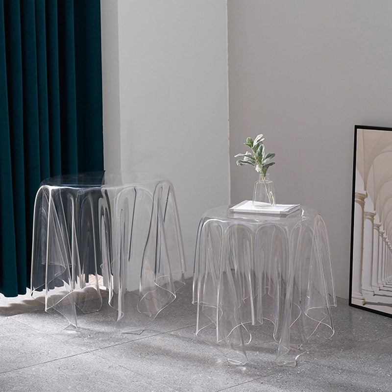 Scandinavian Round Tablecloth Acrylic End Table