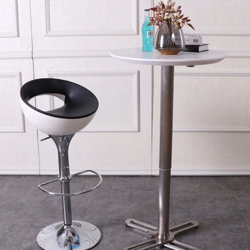 Modern Round Iron Swivel Bar Stool