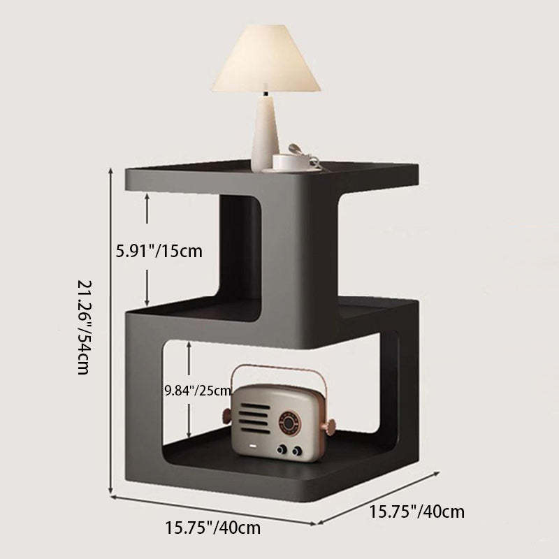 Minimalist Iron 3-Tier Side Table