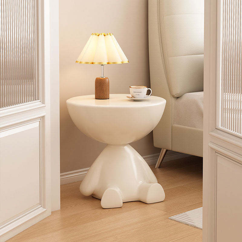 Minimalist Round End Table