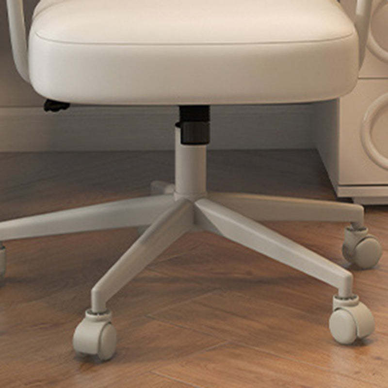 Contemporary PU Leather Bear Square Vanity Stool