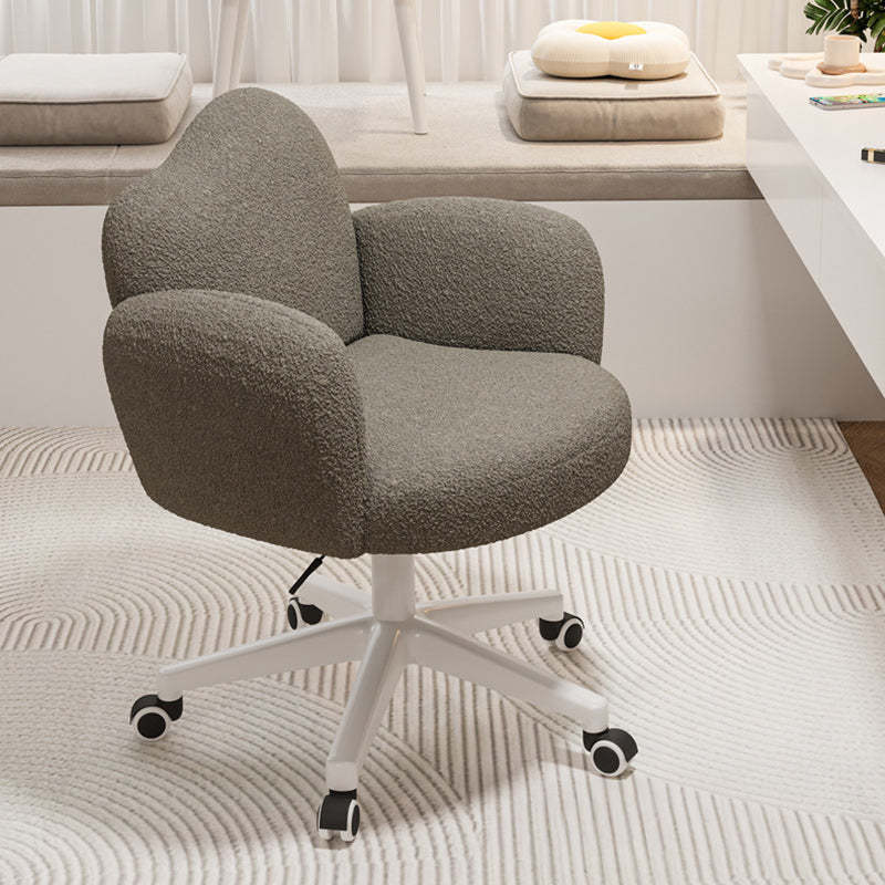 Cloud Nylon Steel Vanity Stool — Without Swivel / Orange