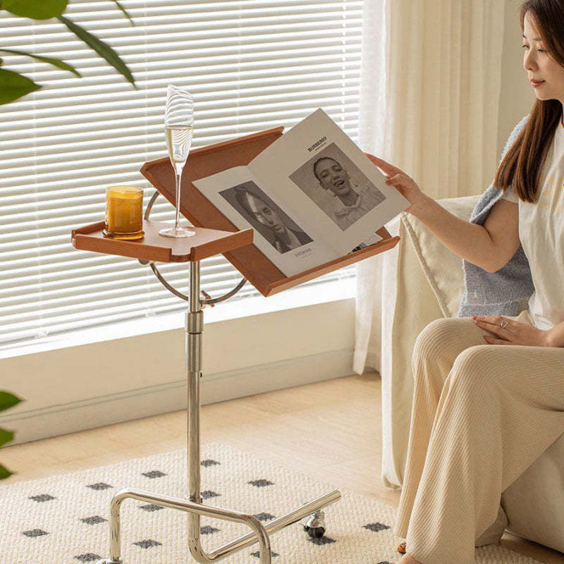 Nordic Wood Steel Liftable End Table