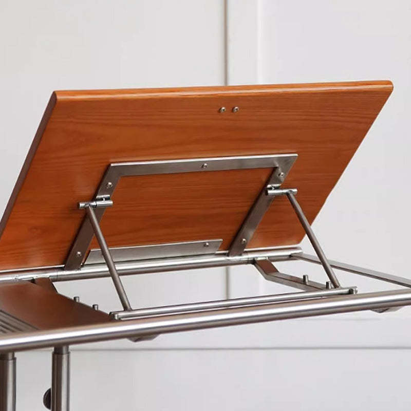 Nordic Wood Steel Liftable Side Table