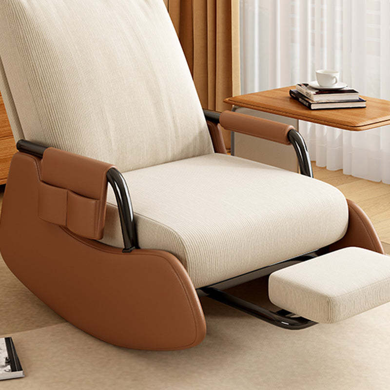 Modern Corduroy Leather Foldable Recliner