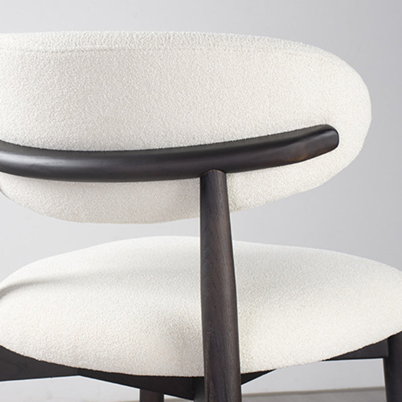 Minimalist Upholstered Velvet Wood Bar Stool