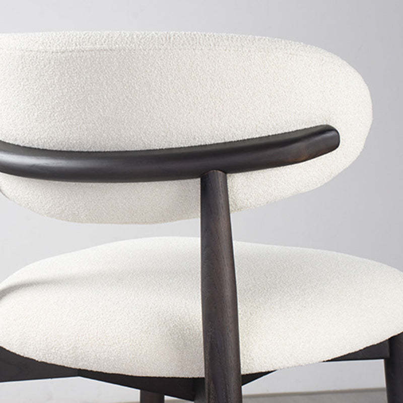 Minimalist Upholstered Velvet Wood Bar Stool
