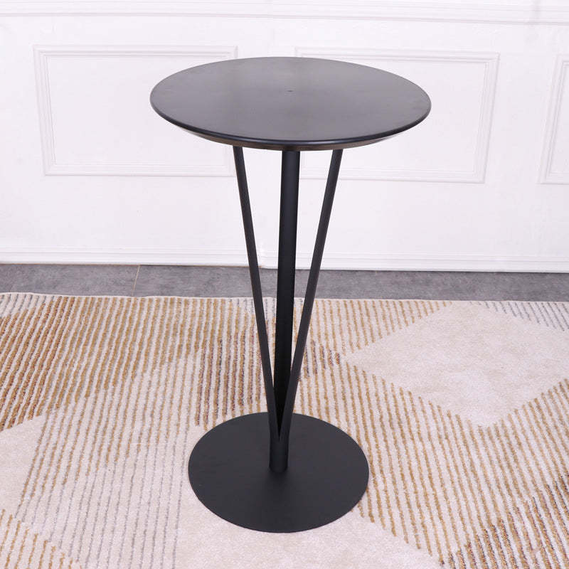 Minimalist Round Iron Steel Bar Table