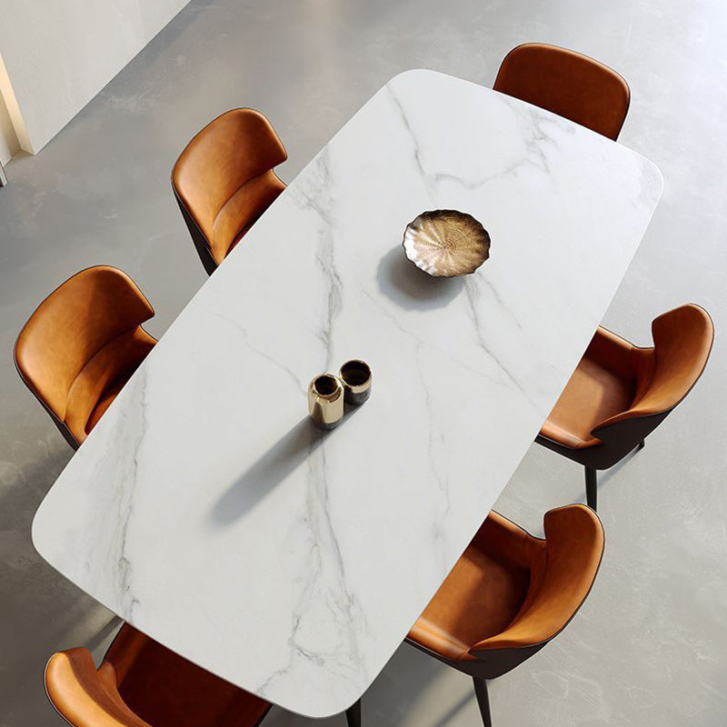 Scandinavian Leather Steel Vein Dining Chair