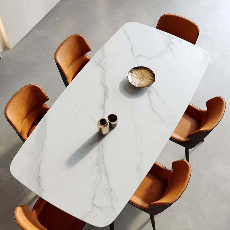 Scandinavian Leather Steel Vein Dining Chair