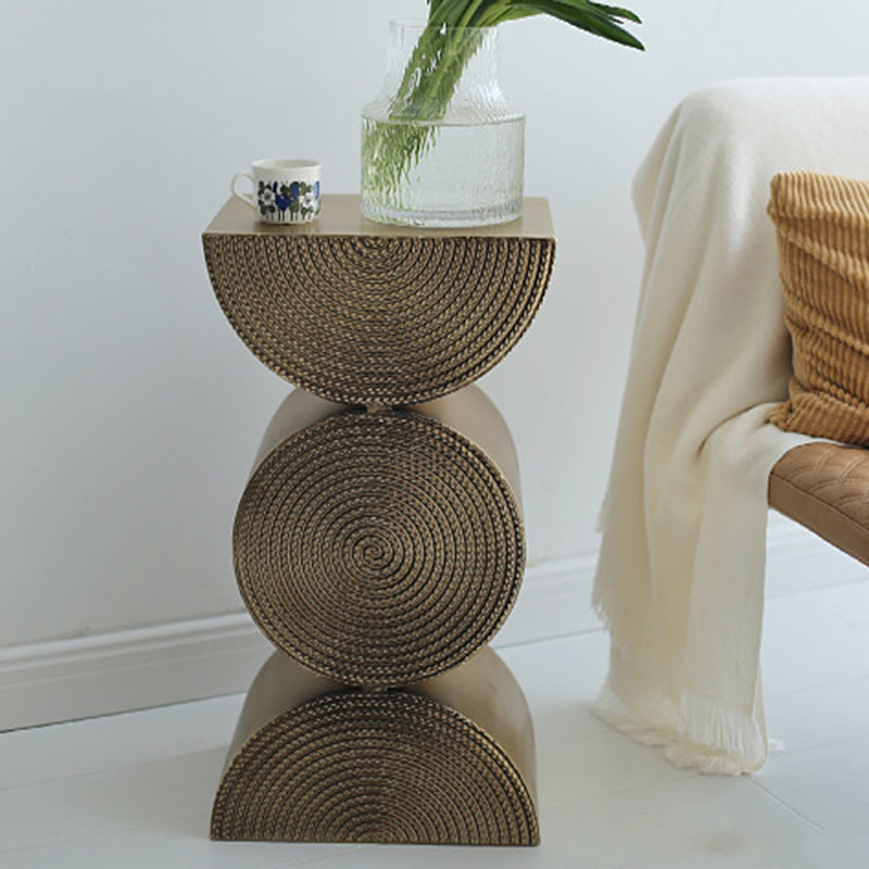 Lighom nordic rectangular wood end & side tables in iron glass linen