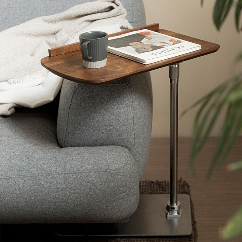 Nordic Cylindrical Solid Wood Steel Side Table