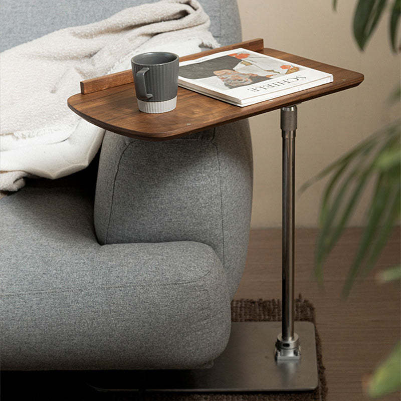 Nordic Cylindrical Solid Wood Steel Side Table
