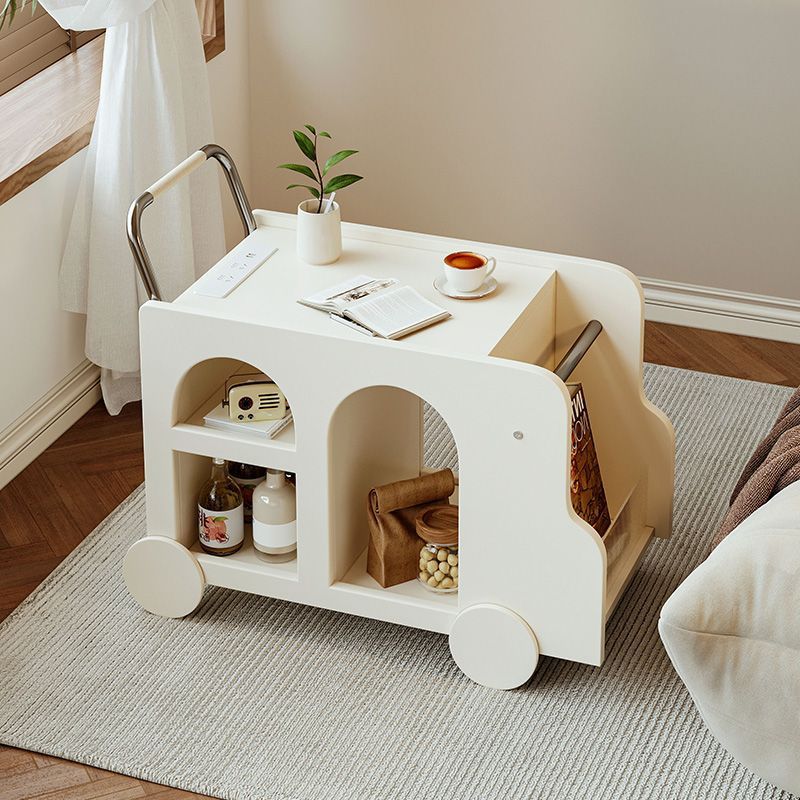 Nordic Trolley Metal Acrylic Side Table