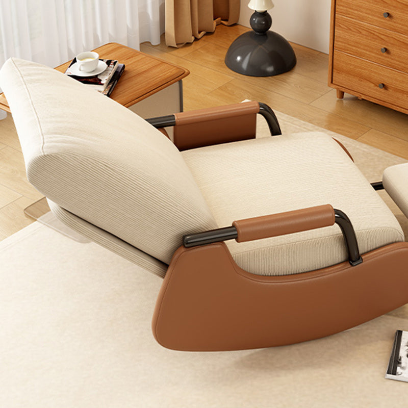 Modern Corduroy Leather Foldable Recliner