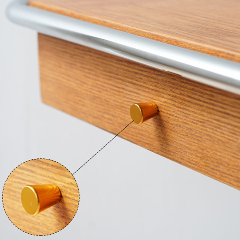 Minimalist Wood Steel End Table