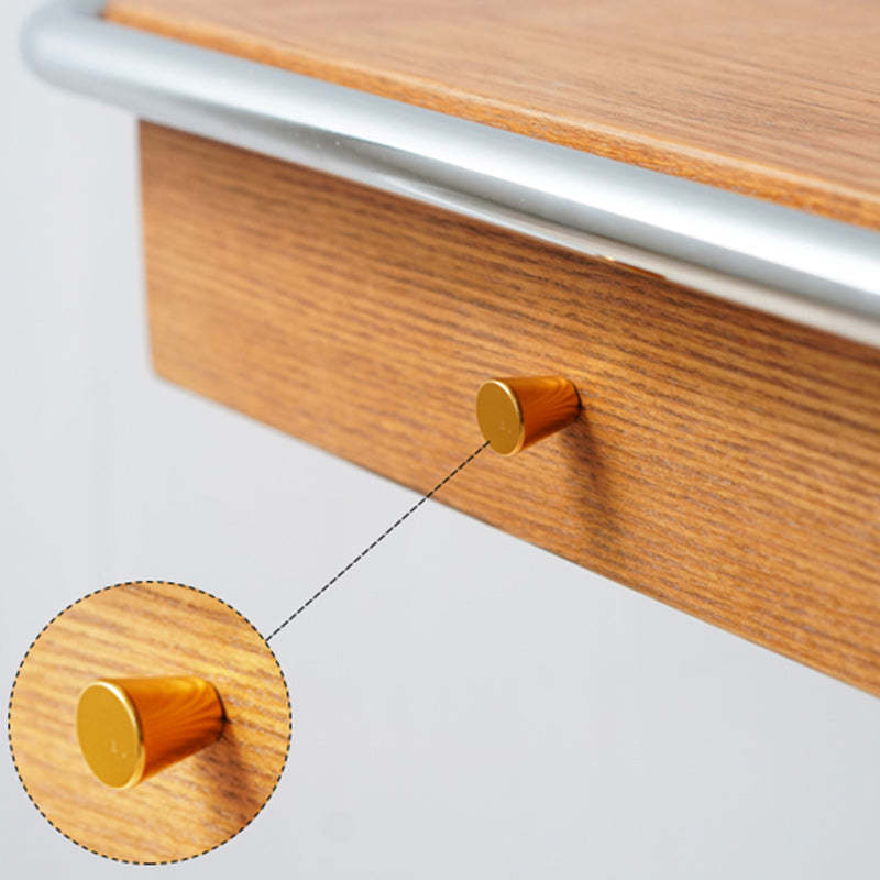 Minimalist Wood Steel End Table