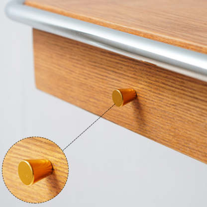 Minimalist Wood Steel End Table