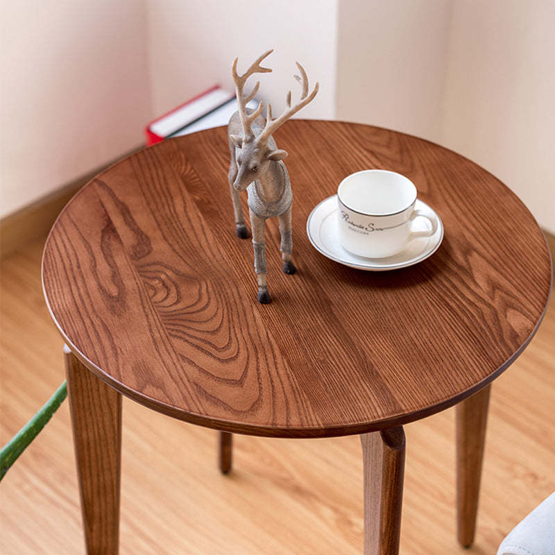 Vintage Round Solid Wood Coffee Table