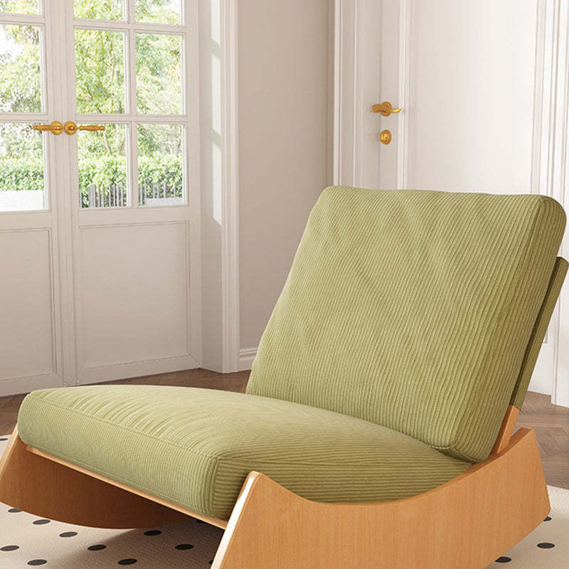 Nordic Corduroy Wood Recliner