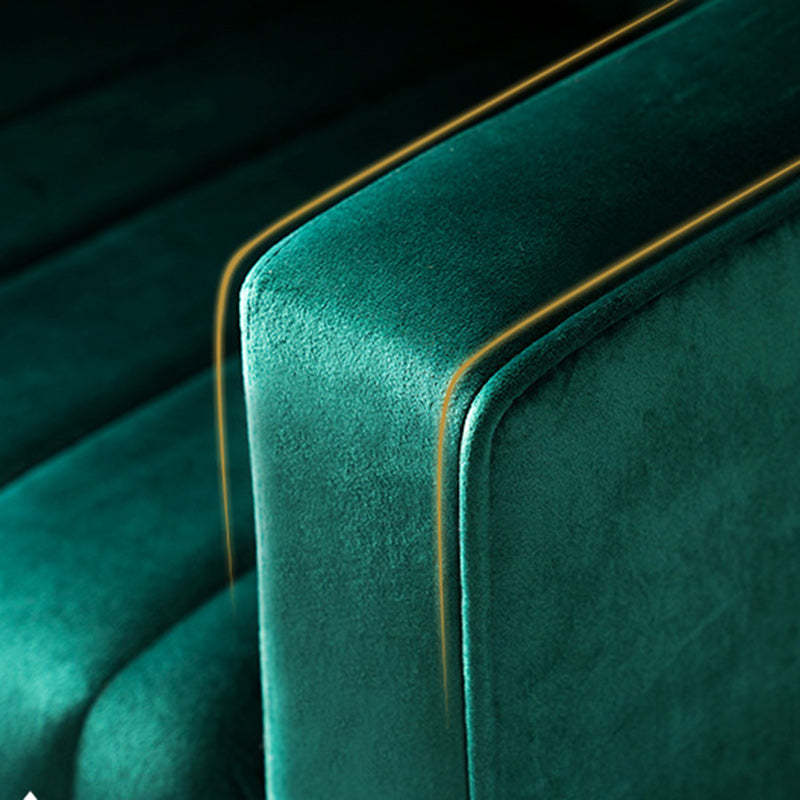 Modern Trapezoidal Velvet Wood Accent Chair