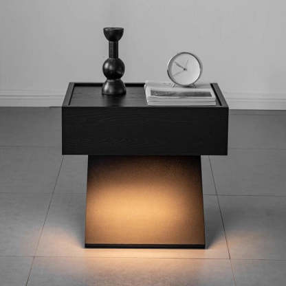 Minimalist Suspended Solid Wood Nightstand