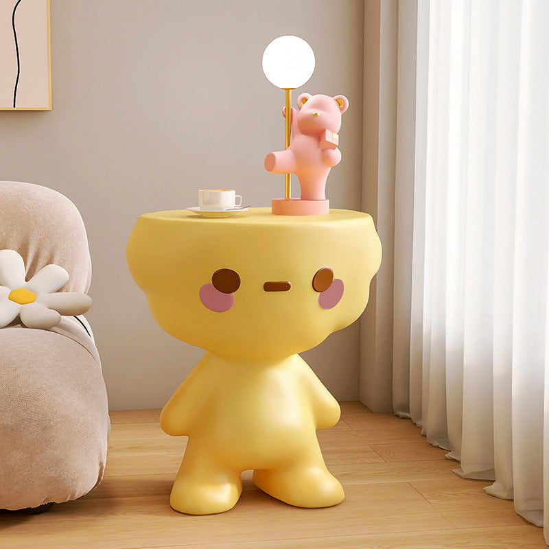 Modern Art Deco Kids Cartoon Resin End Table