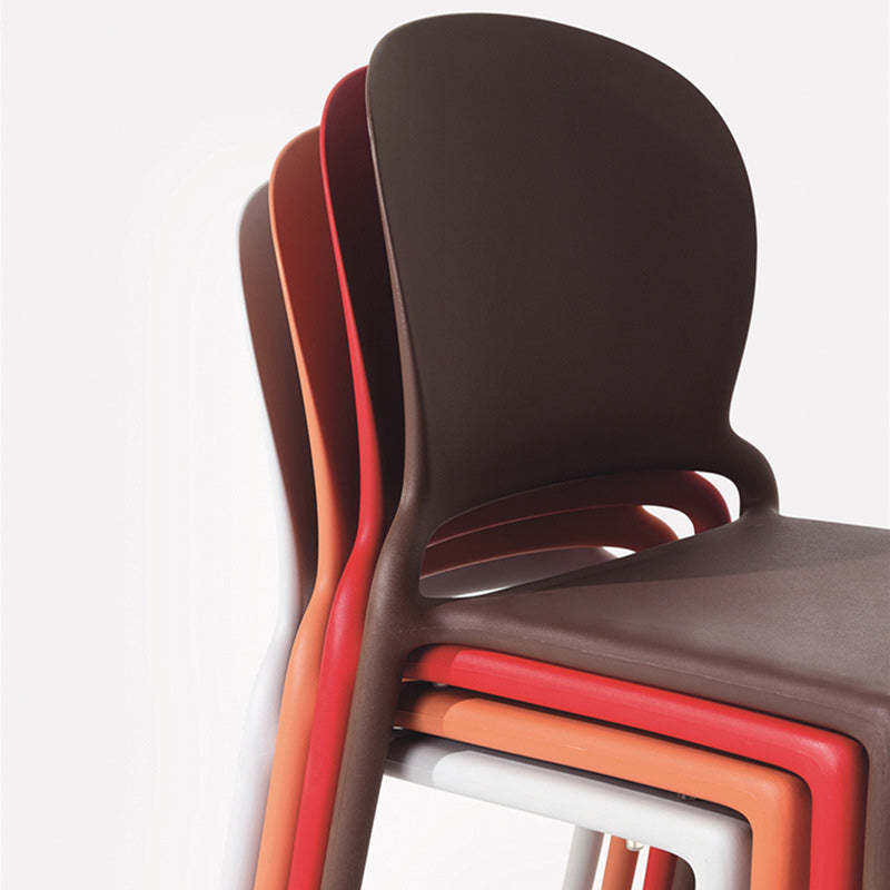 Nordic Curved Armless Dining Chair