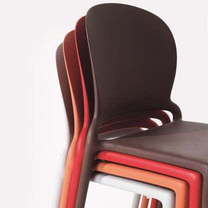 Nordic Curved Armless Dining Chair