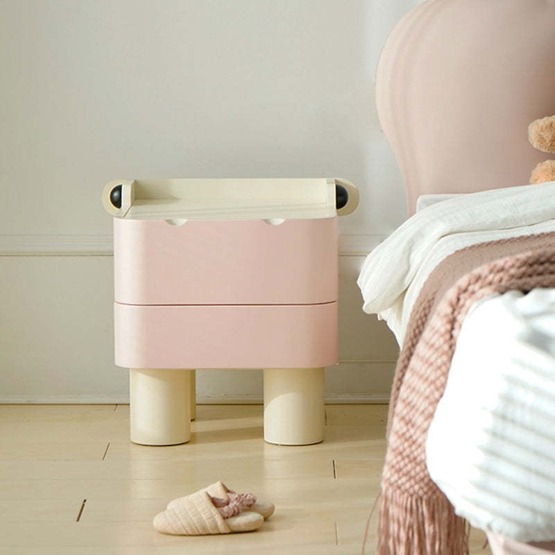 Nordic Kids Cubic Hippo Wood 2-Drawer Nightstand