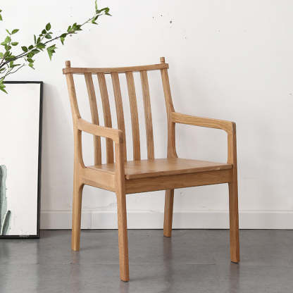 Scandinavian Bent Upholstered Wood Chair