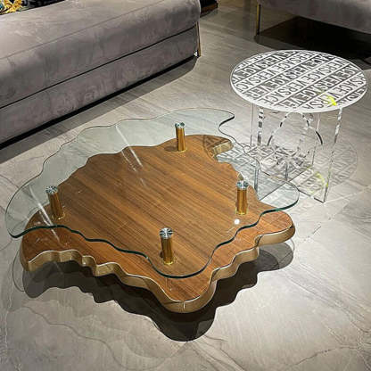 Modern Luxury Round Acrylic End Table