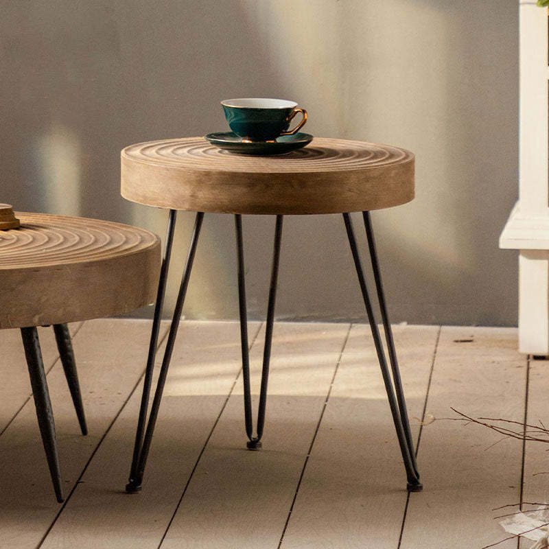 Japanese Round Metal Coffee Table